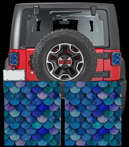 Mermaid scales Taillight cover decal