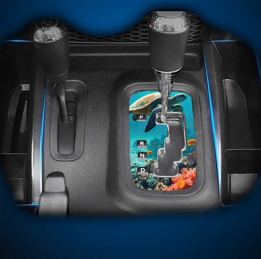 Sea Turtle JK Shifter decal