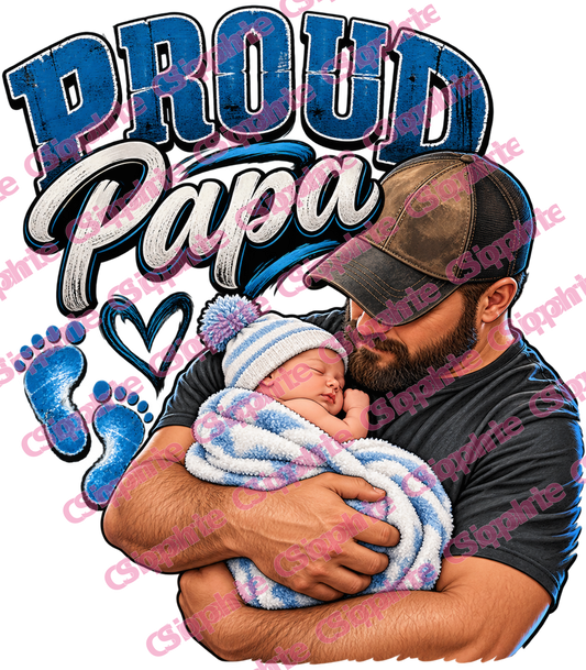 Sophie Clipart Proud Papa baby boy watermarked PNG preview