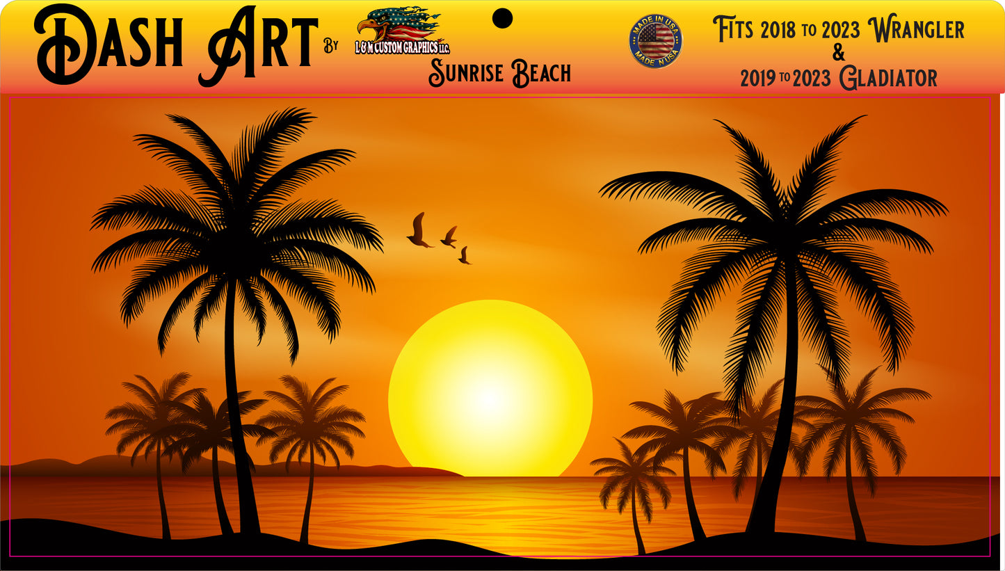 Sunrise beach Dash art