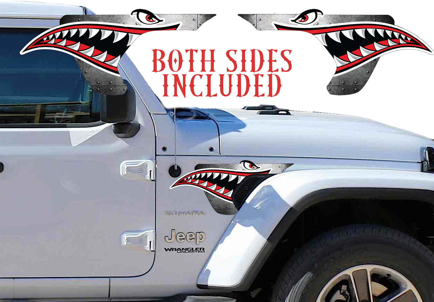 Shark mouth fender vent for the JL or JT 2018 or newer