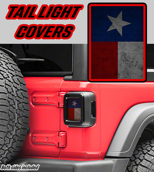 Texas flag Taillight cover decal