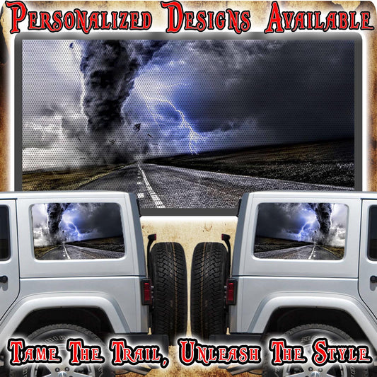 Tornado Rear window see through graphic.