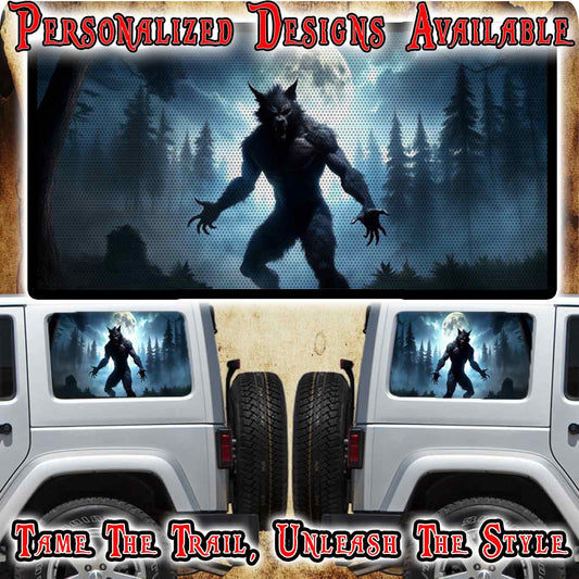 Werewolf Rear window see through graphic.