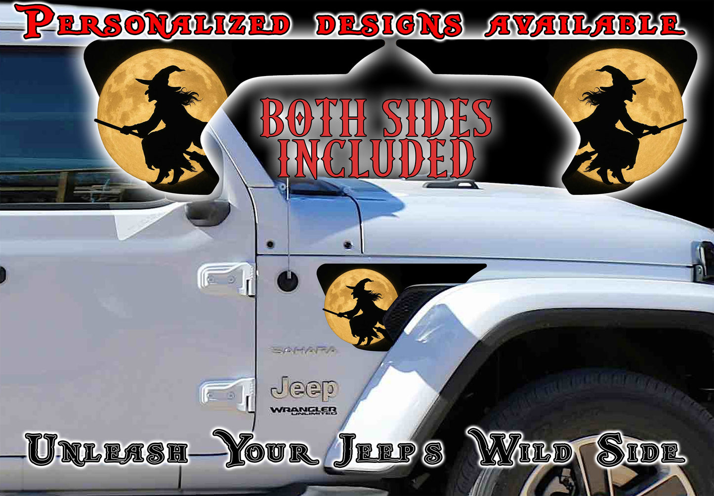 Witch over the moon fender vent for the JL or JT 2018 or newer