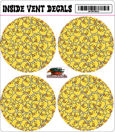 Inside vent decals ducks