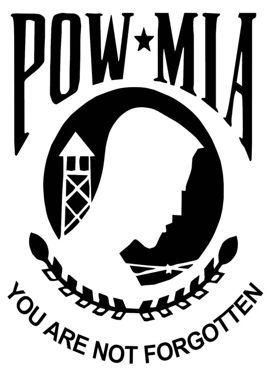 Pow Mia decal