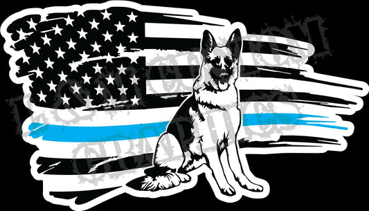 Police K9 Flag