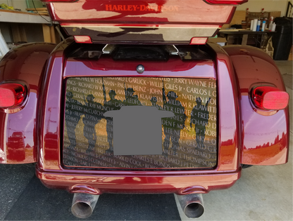 Harley Davidson Tri Glide trunk decal